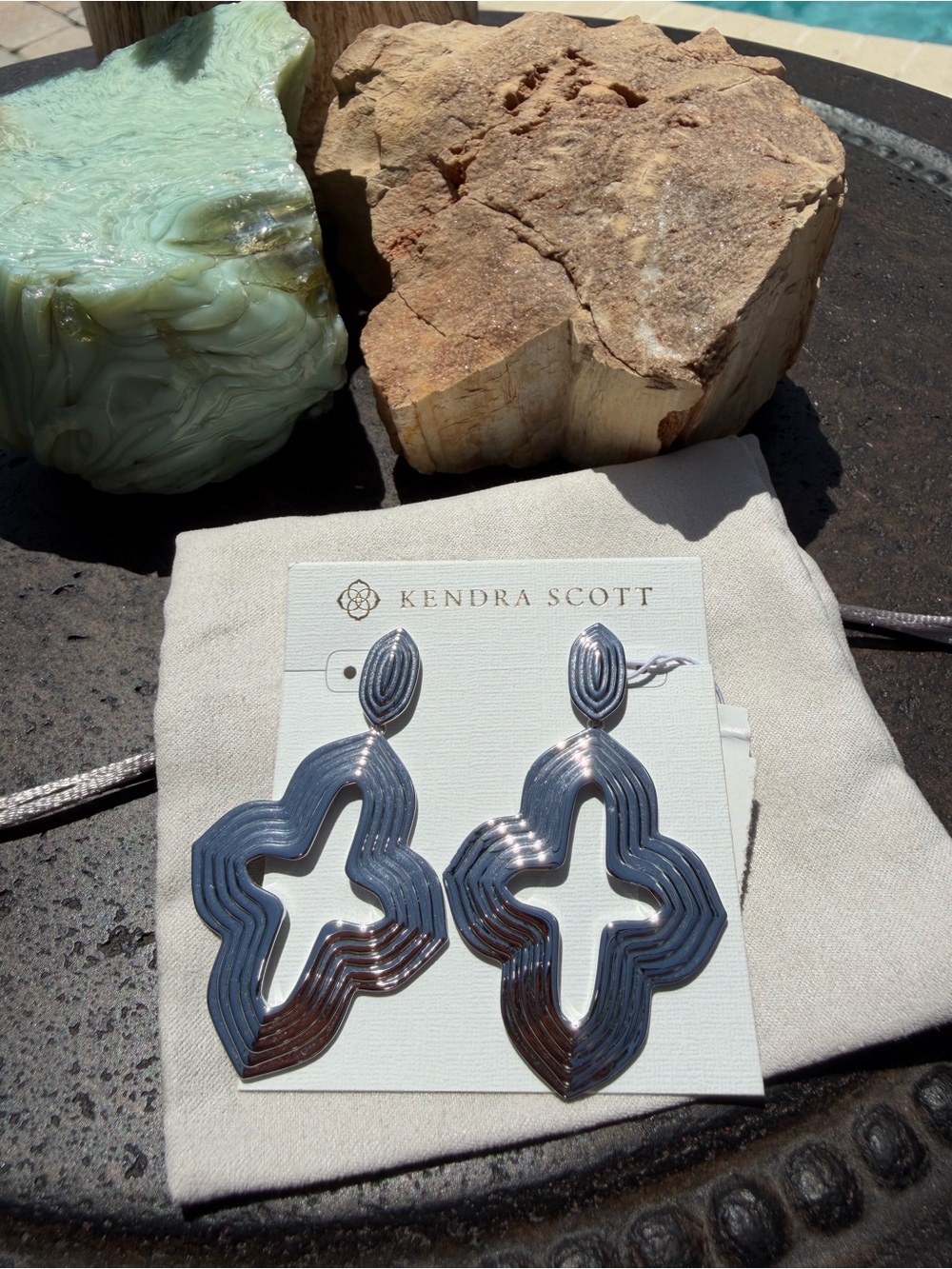 NWT KENDRA SCOTT Earrings - Beautiful Designer - Classic - Boho Earrings Silver